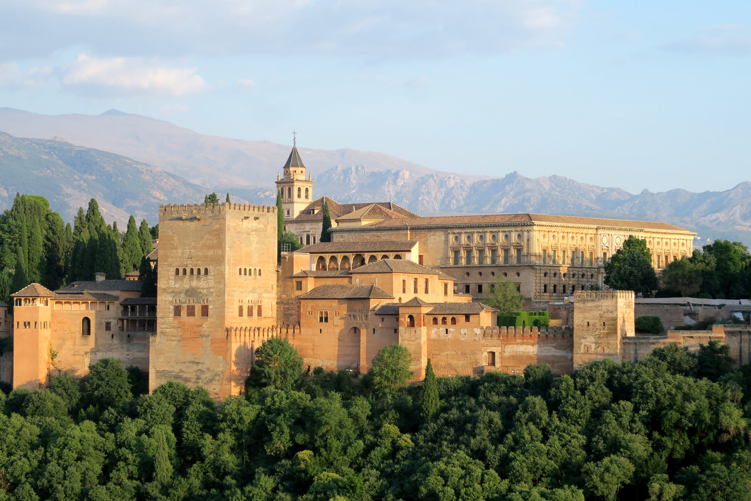 Alhambra fortress palace in Granada, Spain