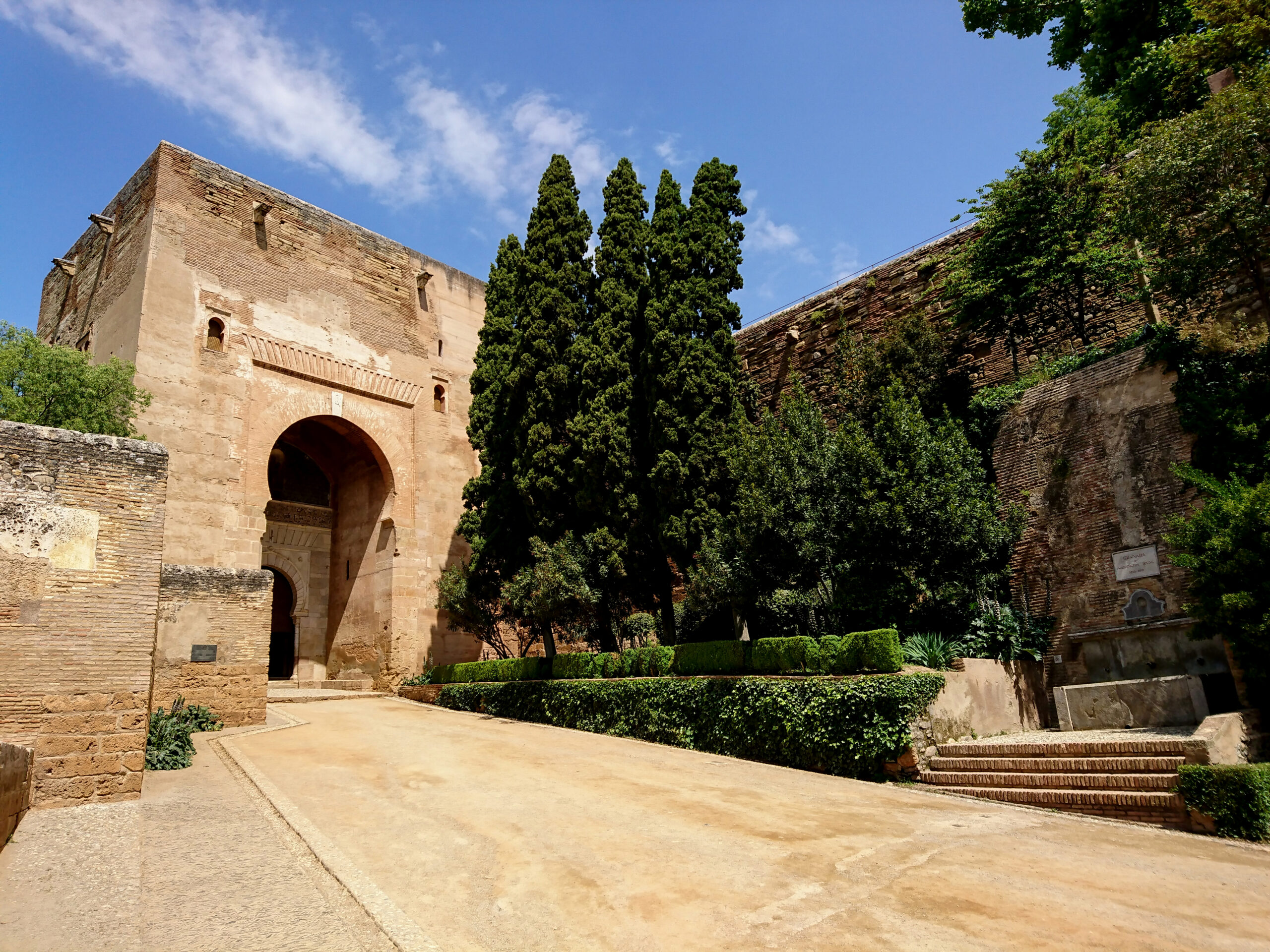 Gate of Justice on a sunny day, Alhambra, Granada